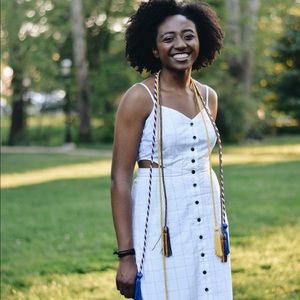 White Midi Length Madewell Dress